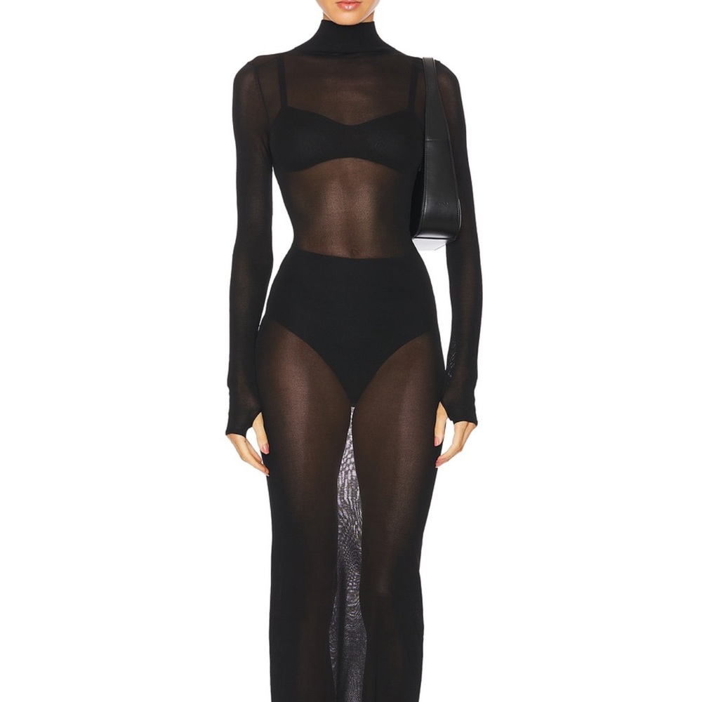 Sheer Black Maxi Dress